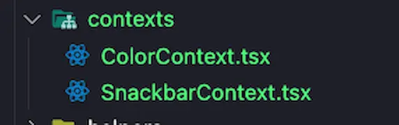 contexts folder react structure 2025