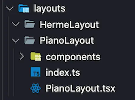 layouts folder react structure 2025
