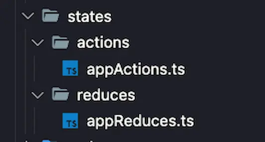 states folder react structure 2025